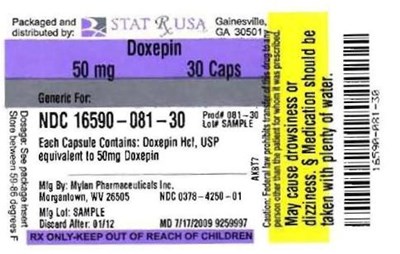 DOXEPIN 50MG LABEL 081.jpg Label Image 50 mg - DOXEPIN 50MG LABEL 081